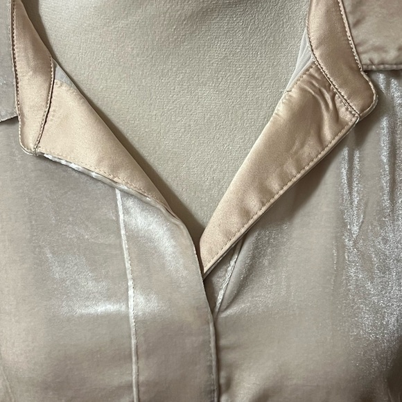 Sundance Cream Relaxed Notched Collar Blouse - Picture 2 of 6